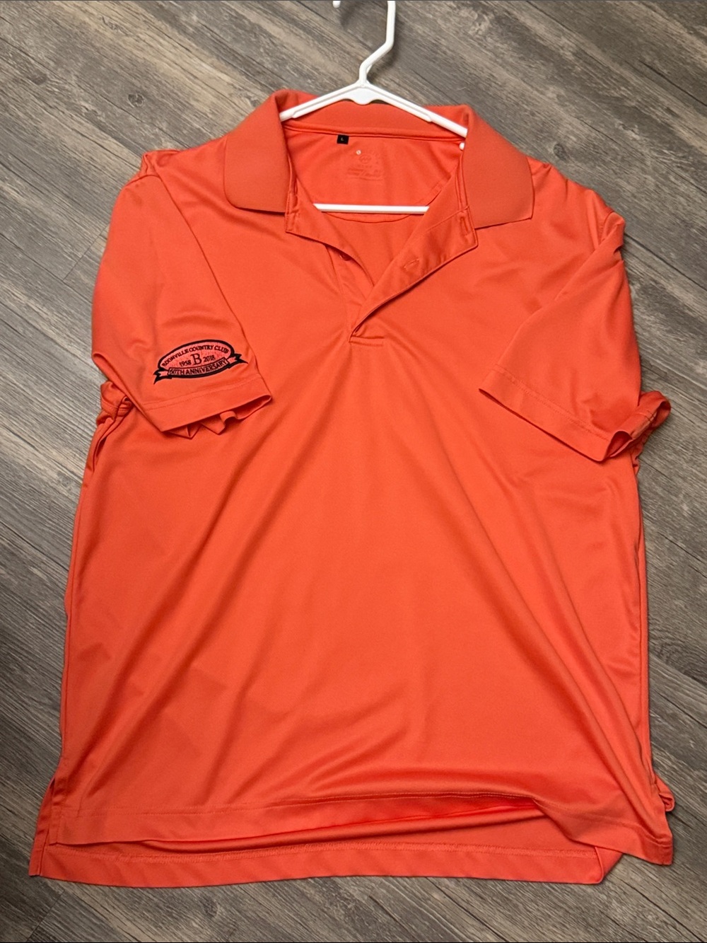 Men's Orange Performance Polo Shirt